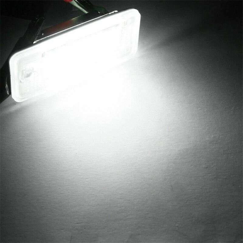 2Pcs LED License Plate Light Lamp For Audi A3 S3 A4 S4 A6 C6 A8 S8 Q7 RS4 RS6 ST