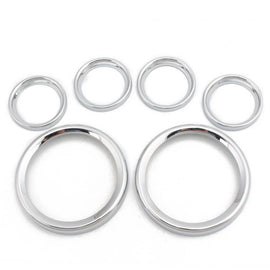 6pcs Instrument board Burst Gauge Bezel For Harley Electra Glide Street Glide ST