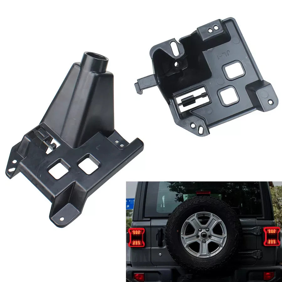 Black ABS Car Rear Tail Light Taillight Bracket For Jeep Wrangler JL 2018 2019