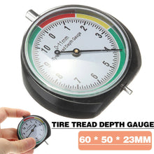 Load image into Gallery viewer, 1x 0-11mm Tyre Tread Depth Gauge Measuring Tool Car Van Trucks Scooter Motorbike