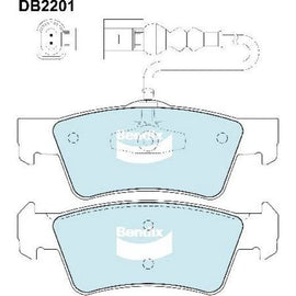 Bendix EURO Brake Pad Set Rear DB2201 EURO+