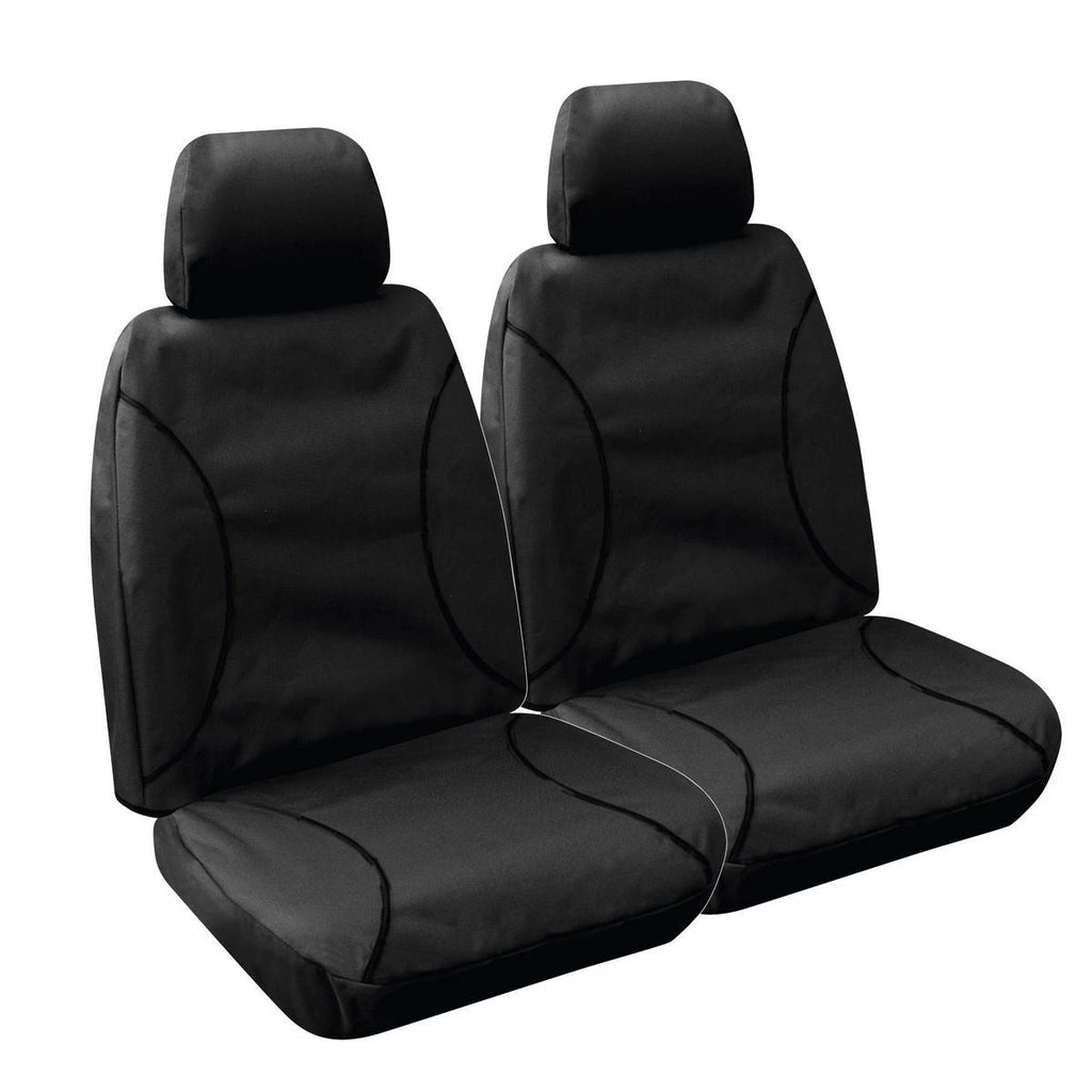 Sperling Tradies Canvas Front Black Seat Covers Suits Hilux 2015-On RM1005TRB