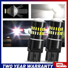 Load image into Gallery viewer, Pair of T20 7443 7440 48SMD LED 6000K white CANBUS tail brake reverse light bulbs