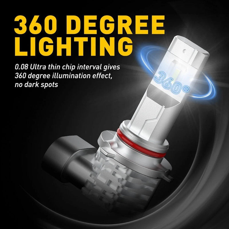 9005 HB3 9006 H11 LED Headlight Bulbs Kit for Toyota 6500K