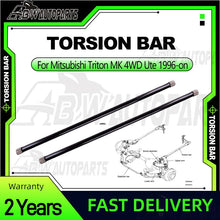 Load image into Gallery viewer, Rate Increased Torsion Bars for MITSUBISHI TRITON MK 40mm Lift 1367mm Heavy Duty