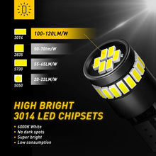 Load image into Gallery viewer, 10x T10 W5W 168 194 LED BULB GLOBES INTERIOR SIDE WEDGE MAP DOME TRUNK AUXITO