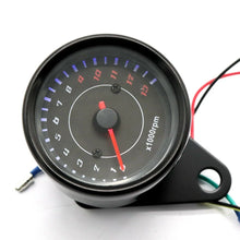 Load image into Gallery viewer, LED Backlight Universal Motorcycle 0-13000RPM Tachometer Gauge Meter DC 12V ST