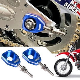 Blue Motorcycle Rear Chain Adjuster Tensioner For HONADA All CRF110 2013-2023 ST