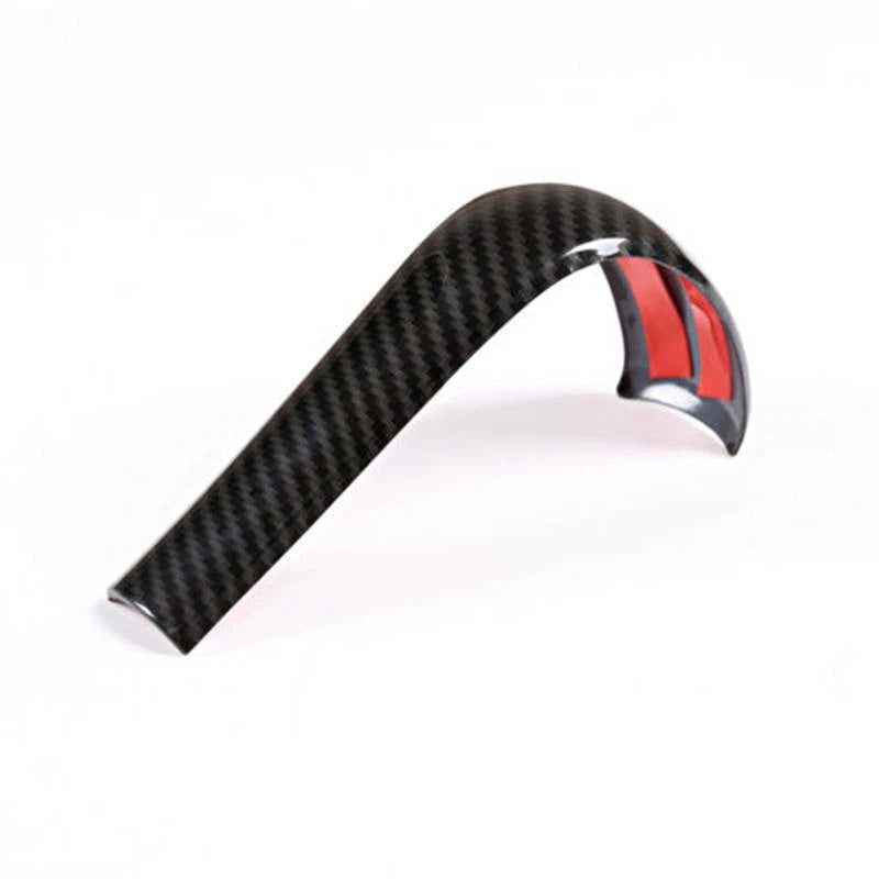 Carbon Fiber Look Gear Shift Knob Trim Cover For BMW 5 6 Series E60 E63 X3 X5 ST