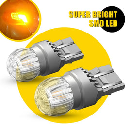 AUXITO 2X 7440 T20 7443 AU Canbus LED Free Amber Lights Reverse bulb 1800LM AU