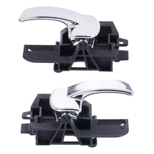 Load image into Gallery viewer, 4pc LEFT + RIGHT FRONT &amp; REAR Door Handle Inner Chrome for Nissan Dualis 07-16