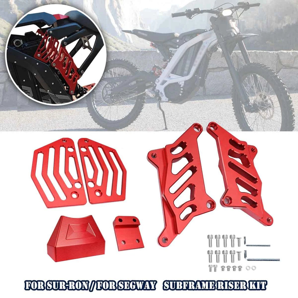 CNC 2.5in Seat Lift Kits Red For Sur-Ron Surron Light Bee X For Segway X260 X160