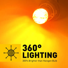 Load image into Gallery viewer, 2X AUXITO BA15S 1156 P21W AMBER LED TURN SIGNAL INDICATOR CANBUS BULB GLOBE A