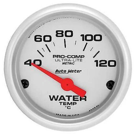 Autometer Ultra-Lite 2-1/16in Water Temp Gauge 100-250F Short Sweep Electric ...