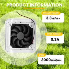 Load image into Gallery viewer, 12V RV Caravan Motorhome Side Air Trailer Vent Ventilation Cooling Exhaust Fan