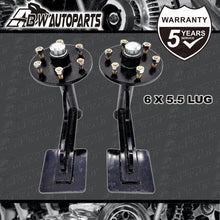 Load image into Gallery viewer, (Pair) 6 Lug Shipping Container Wheels With Hub 6x5.5