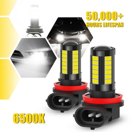 Waterproof H11 H8 H9 Xenon 6500k Car White Head Halogen Light Lamp Globes Bulbs