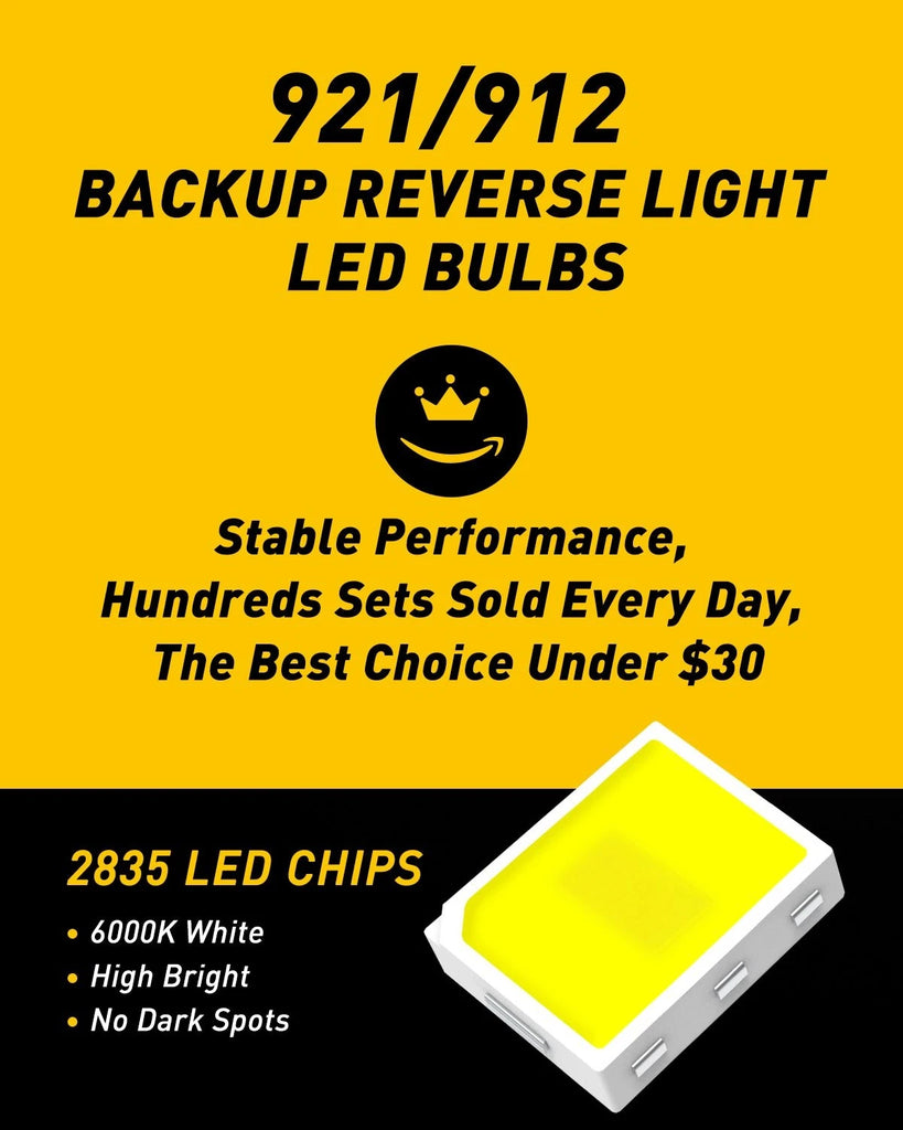 2X T15 T16 W16W 921 LED Side Parker Light Backup Car Wedge Reverse Globe Bulbs