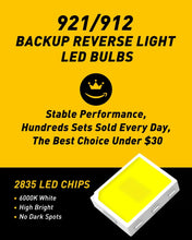 Load image into Gallery viewer, 2X T15 T16 W16W 921 LED Side Parker Light Backup Car Wedge Reverse Globe Bulbs