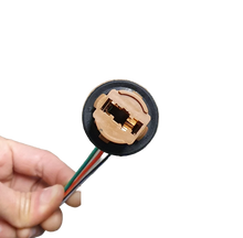 Load image into Gallery viewer, T20 7443 Dual Filament Wedge Car Stop Light Blub Globe Socket Connector x 2pc