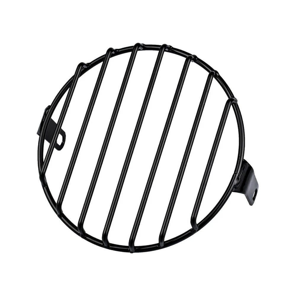 6.5'' Motorcycle Headlight Mesh Grill Cover Protector Guard For Cafe Racer ST