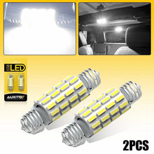 Load image into Gallery viewer, Pair of 39-42mm CANBUS LED festoon interior dome bulbs, 24SMD 6500K white 12V