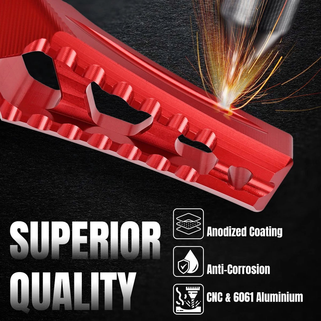 Anodized Red Aluminum Rear Passenger Foot Pegs Pedal for Surron Ultra Bee 2023+