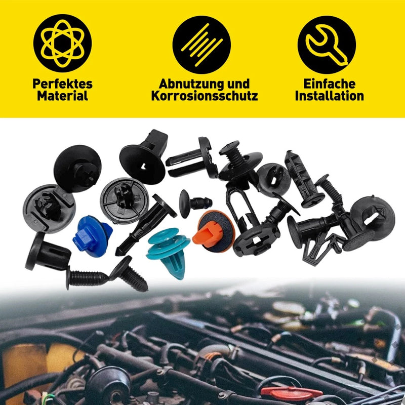 1300x Car Trim Body Clips & Plastic Rivet Fastener Assortment Kit
