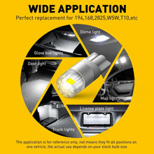 Load image into Gallery viewer, AUXITO T10 2SMD LED White 168 Light Bulb 194 Dashboard Light Fits Toyota Ford