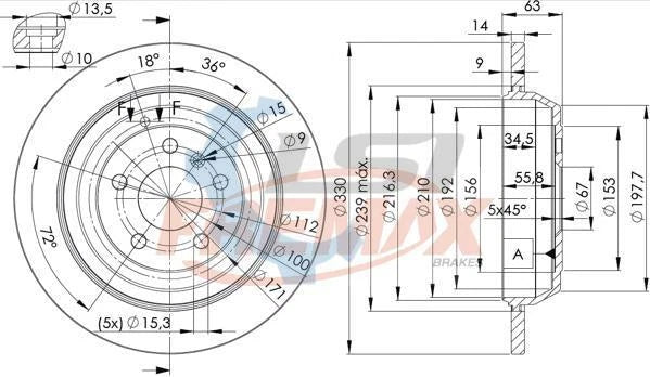 Fremax Front Brake Disc Rotors for Mazda CX-3 2015-20023 280mm