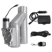 Load image into Gallery viewer, 3" Electric Exhaust Valve Kit Downpipe Cut Off with Controller Remote Wire Key