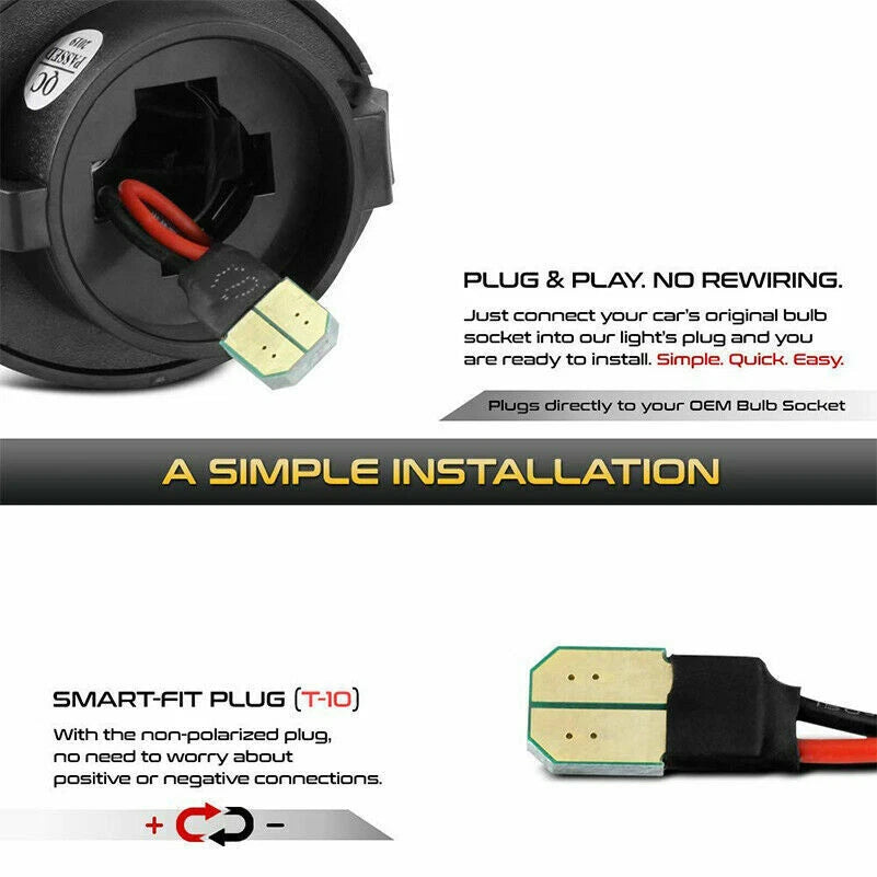 2x Car Rear Led Number License Plate Lights Lamp For Ford F150 F250 F350 F450 ST