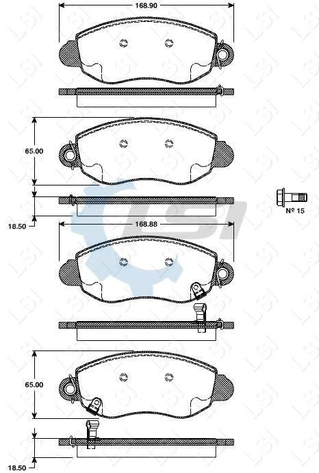 Front Brake Disc Rotors and Brake Pads SET for Ford Transit VH VJ 2000-06