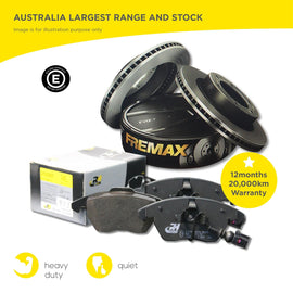 European Rear Brake Pads and Disc Rotors w/ sensor for BMW X5 E70 X6 E71