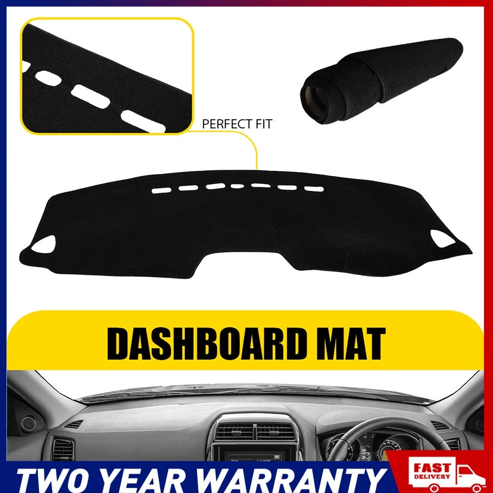 Black non-slip dashmat dashboard sun cover for Mitsubishi ASX 2010-2022 RHD