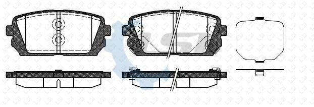 Rear Brake Pads and Disc Rotors SET for Hyundai i45 2.4 YF 2010-2013