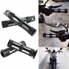 CNC Motorcycle Foot Pegs+1'' Handle Bar Grips For Harley Sportster XL883 1200 ST