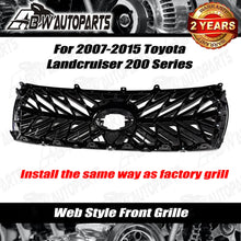 Load image into Gallery viewer, For 2007-2015 Toyota Landcruiser 200 Series Chrome Gloss black web Front Grille