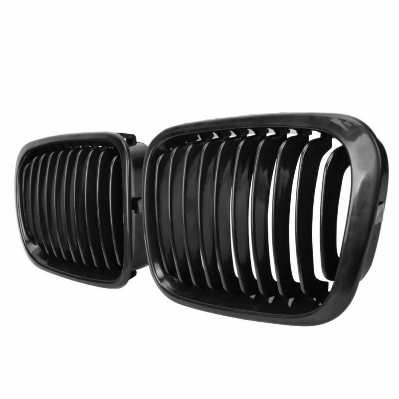 Gloss Black Front Bumper Kidney Grille for BMW 3 Series E46 4 Door 1998-2001 ST