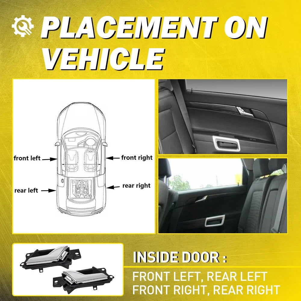 2-20x Front Rear LH RH Inside Door Handle For Holden Captiva 5 Seater 06-18 A