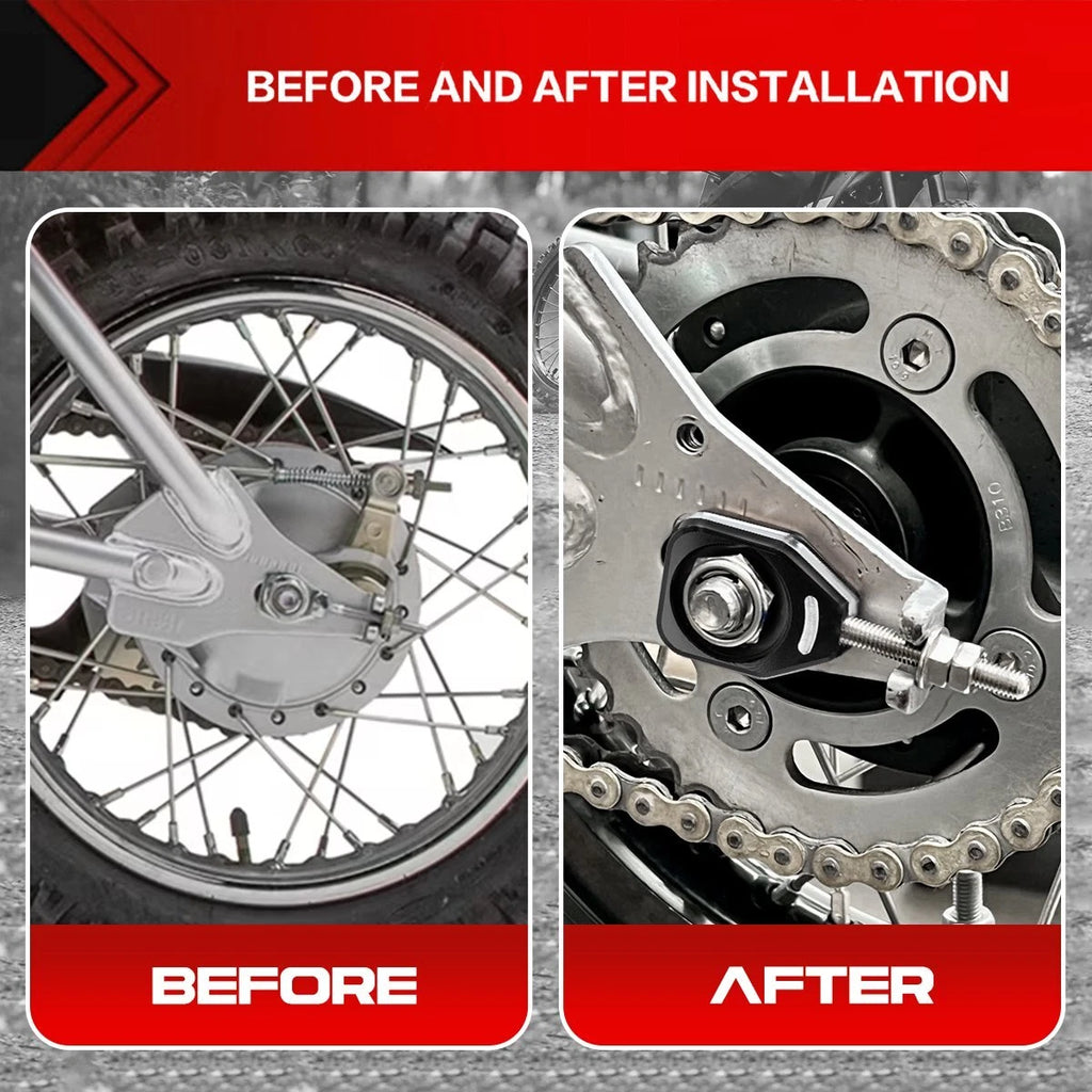 Black Motorcycle Rear Chain Adjuster Tensioner For HONADA All CRF110 2013-2023 M