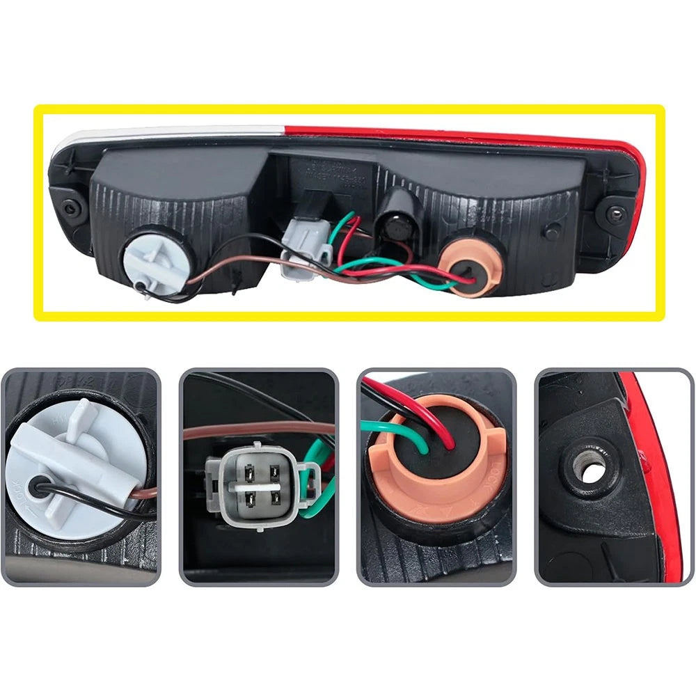 2PCS LH+RH Rear Bumper Bar Lamp Tail Light For Mitsubishi Pajero NP 2002~06 AU