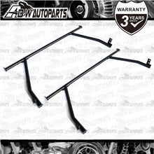 Load image into Gallery viewer, X2 Black Steel Heavy Duty Adjustable UTE Tub Ladder Rack Roll Bar
