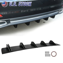 Load image into Gallery viewer, For Audi A3 A4 A5 A6 S3 Black Car Rear Diffuser Bumper Splitter Spoiler Lip Fins