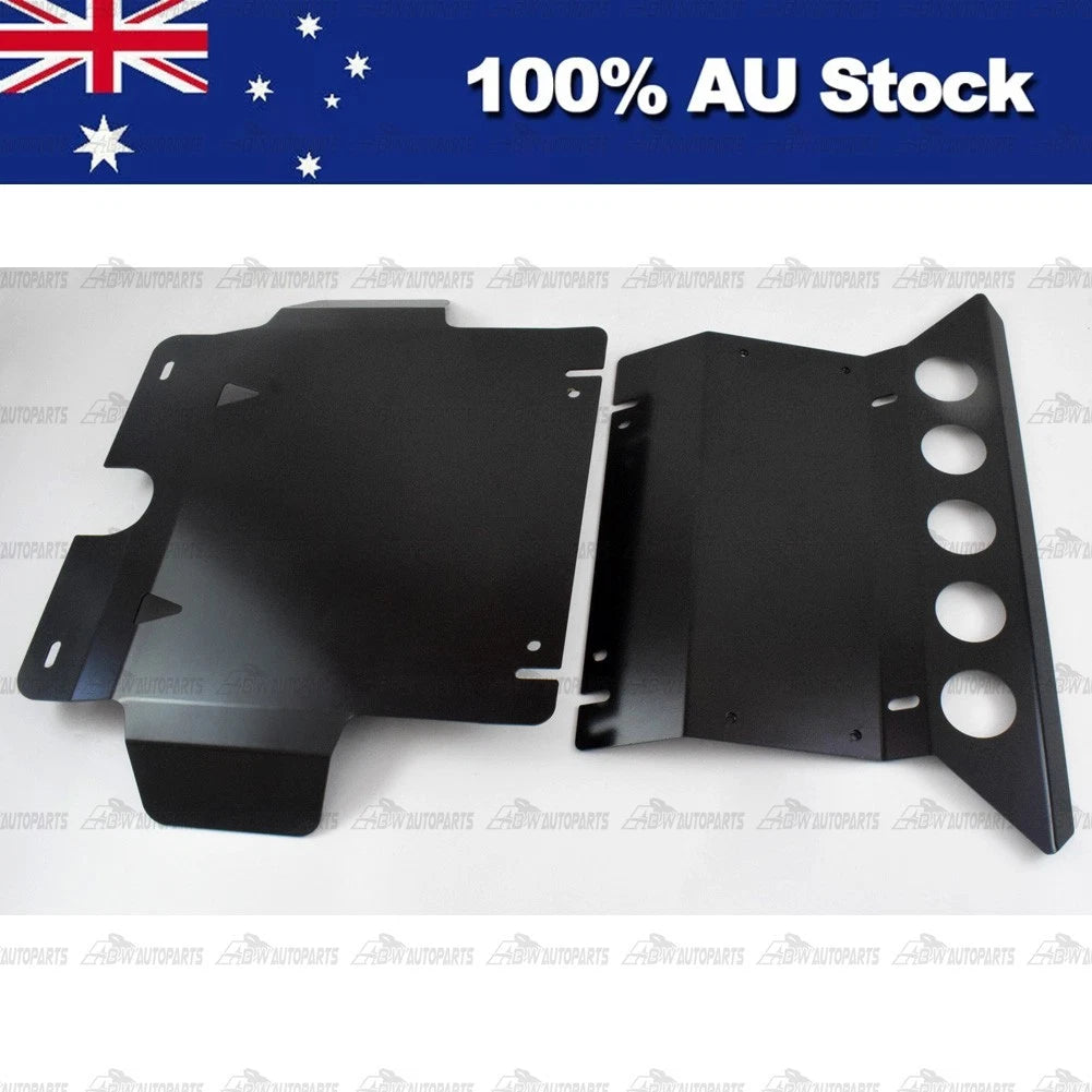 3mm Matte Black Bash Plate Sump Guard for Toyota Hilux N70 SR SR5 2005-2015