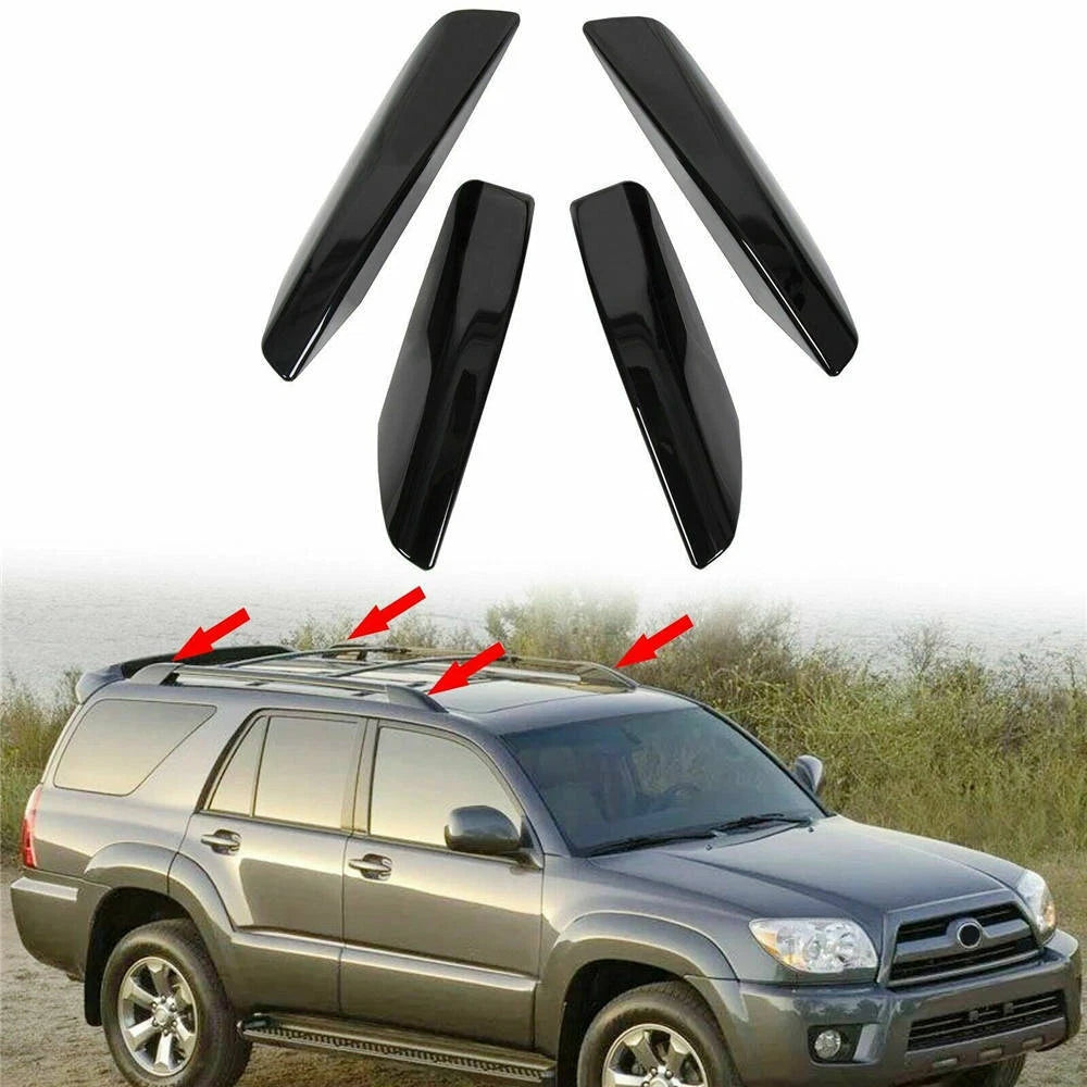 Black Roof Rack Cover Rail End Cap Replace for Toyota 4Runner N210 2003-2009 ST