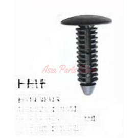 Set of 20 black nylon 6mm mud flap and inner guard clips for Ford Falcon BA BF FG