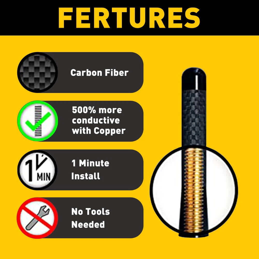 Black Antenna Aerial Stubby Bee Sting for 3INCH Ford FG FGX UTE Sedan 7.62CM AUS