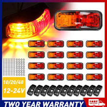 Load image into Gallery viewer, 4/10/20x CLEARANCE LIGHT LED SIDE MARKER AMBER RED TRUCK CARAVAN 12-24V A