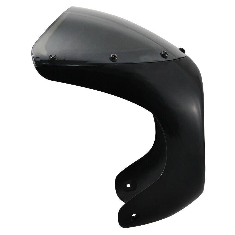 7'' Motorcycle Headlight Cafe Racer Handlebar Fairing Windshield Universal ABS